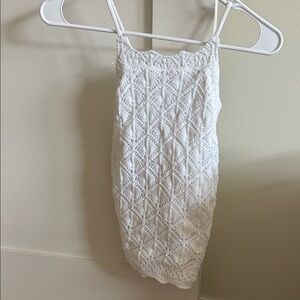 NEW: Hollister White Lace Sleeveless Top